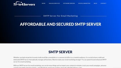 Time4Servers SMTP Server image