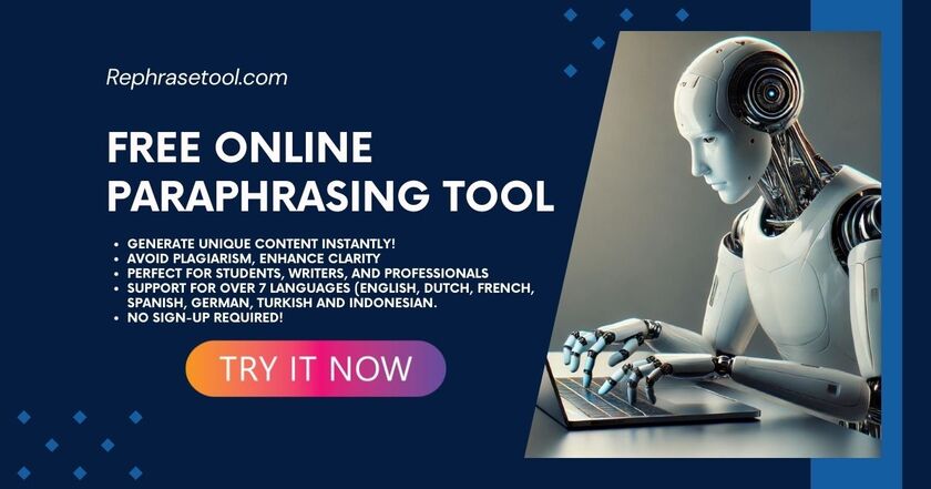 Rephrase Tool Landing Page