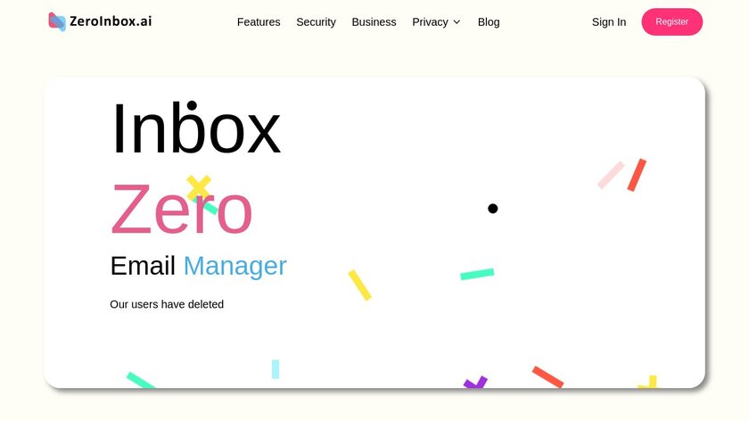 Inbox Zero AI Landing Page