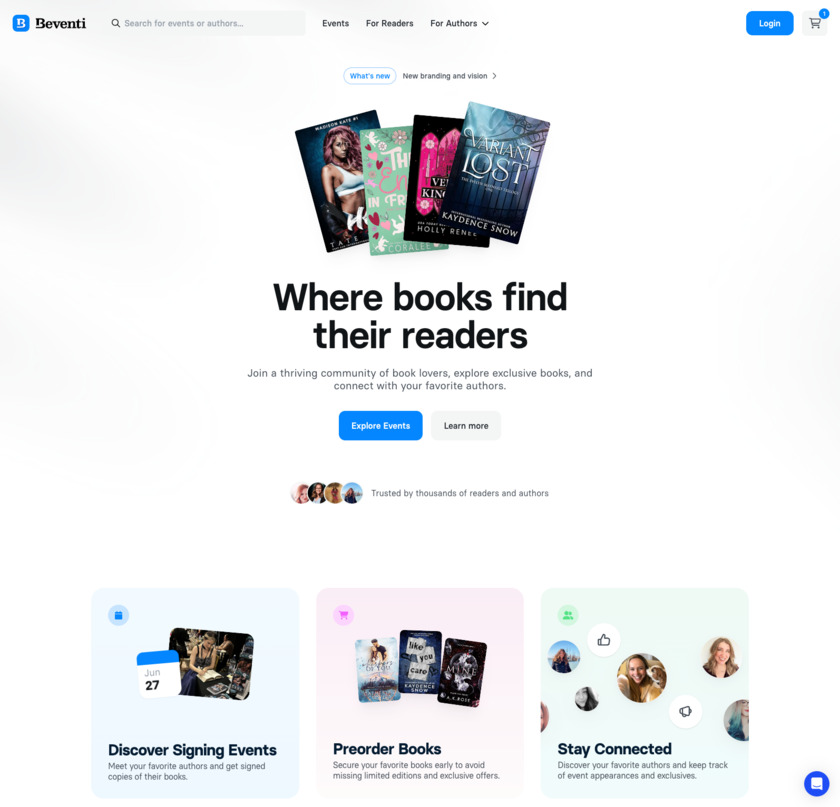 Beventi.co Landing Page