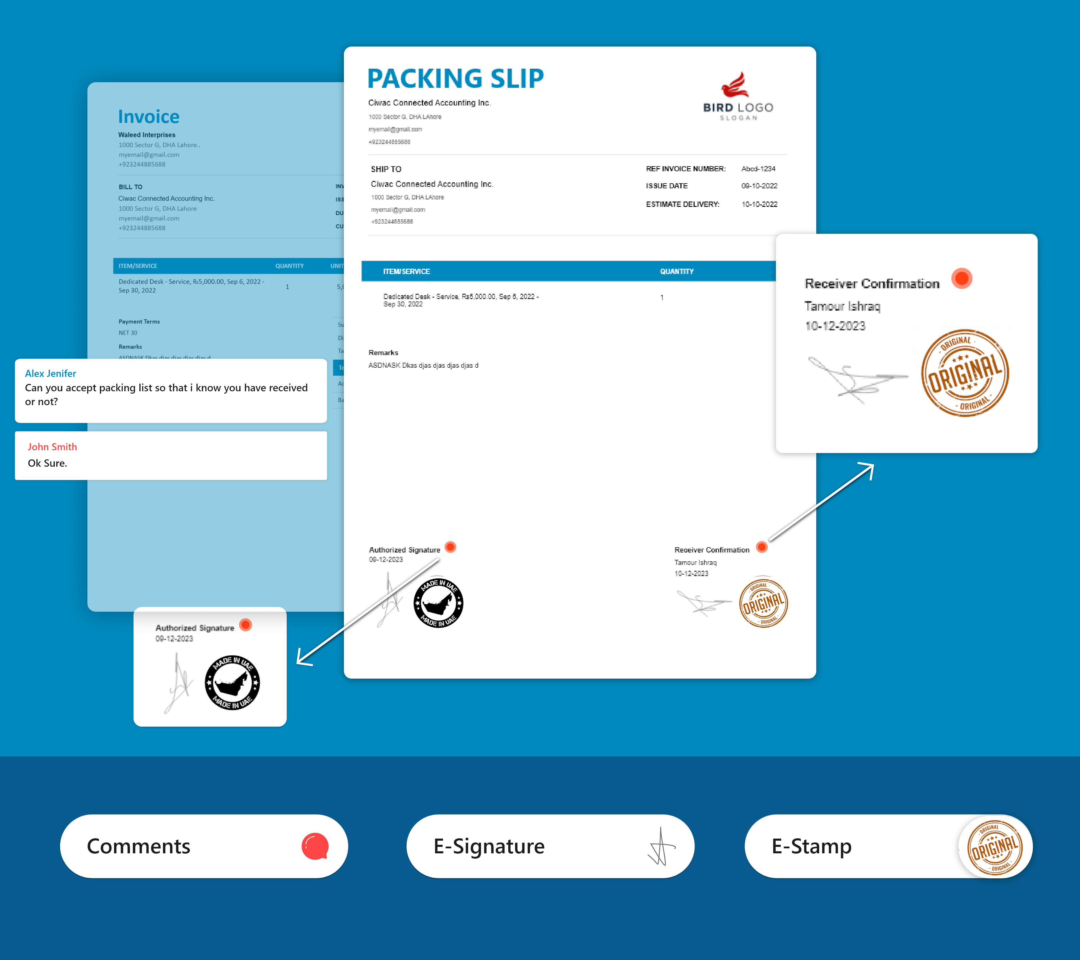 Accountect Connected Packingslips