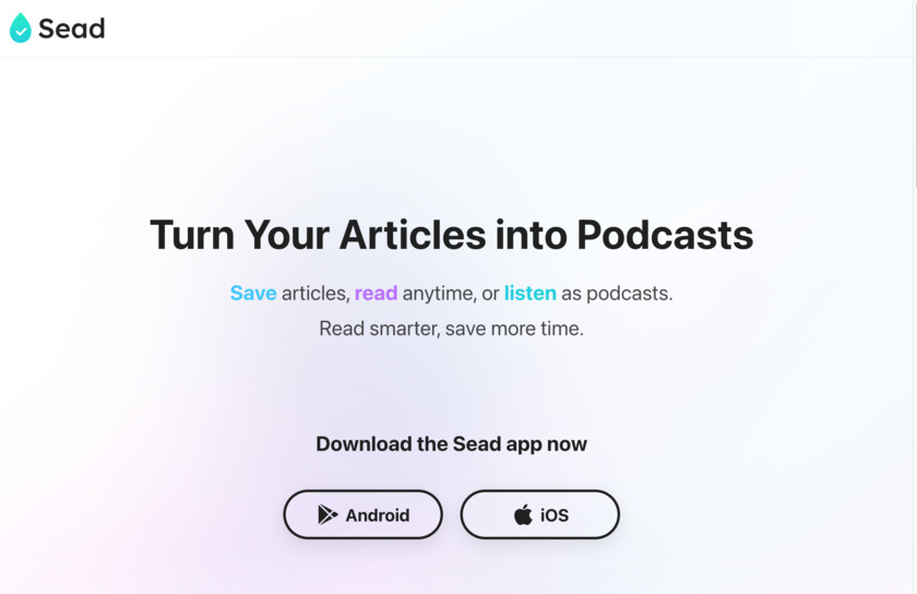 Sead Landing Page