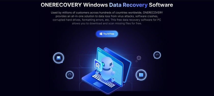 TinyFrom ONERECOVERY for Windows Landing Page