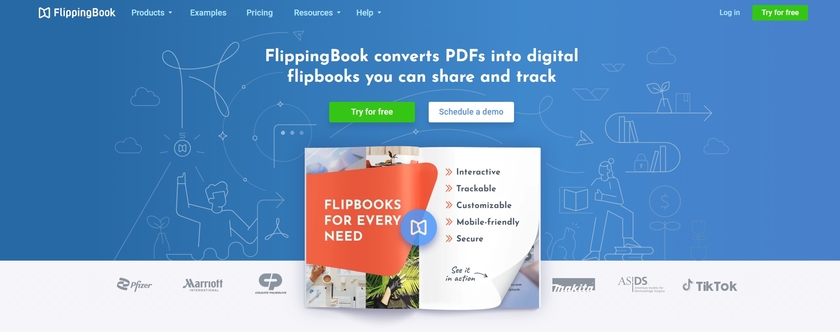 FlippingBook Landing Page