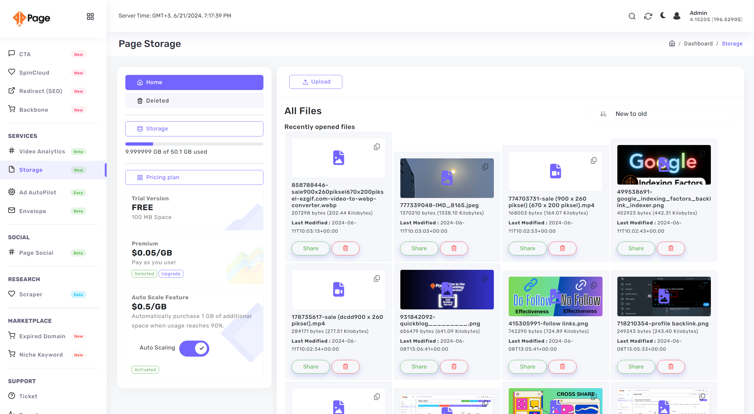 Page Ads Cloud Storage - Object Storage