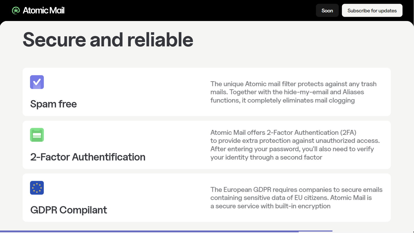 AtomicMail.io 
