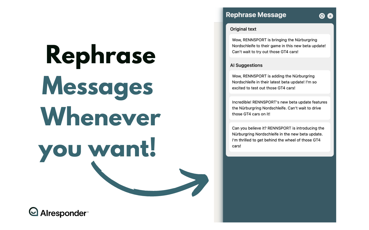 AI Responder Rephrase