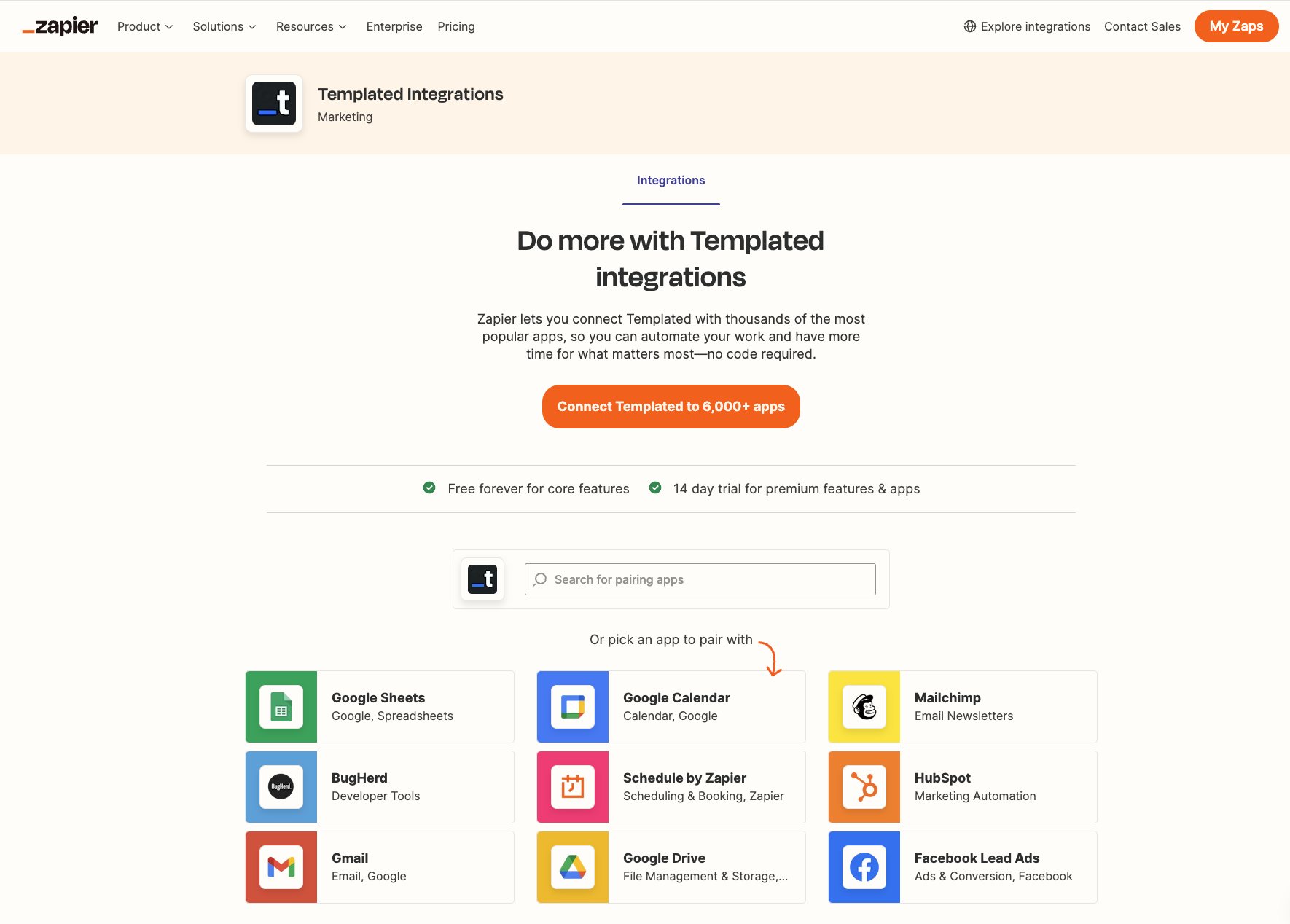Templated.io Zapier Integrations