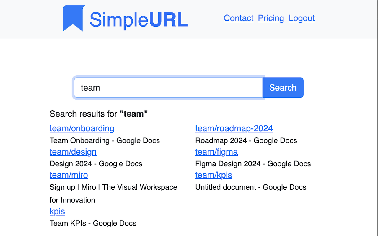 SimpleURL Search all your URLs from any tab.