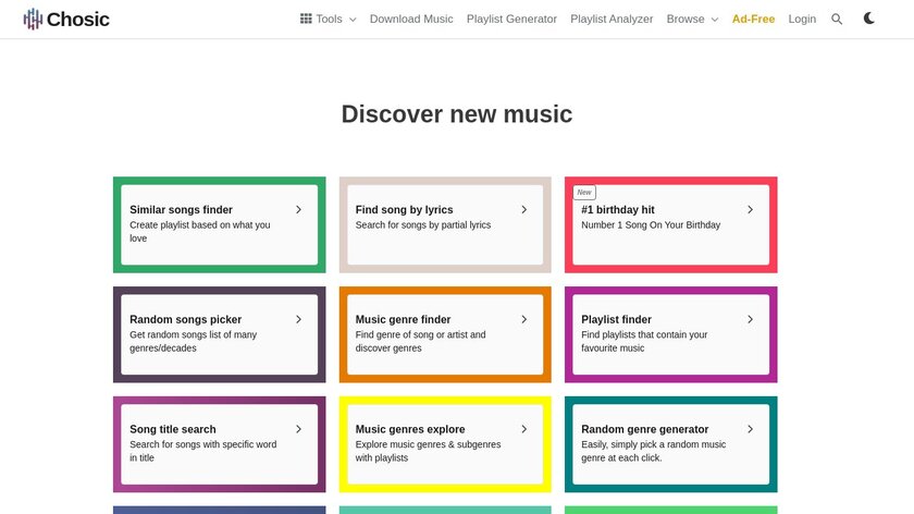 Chosic Landing Page