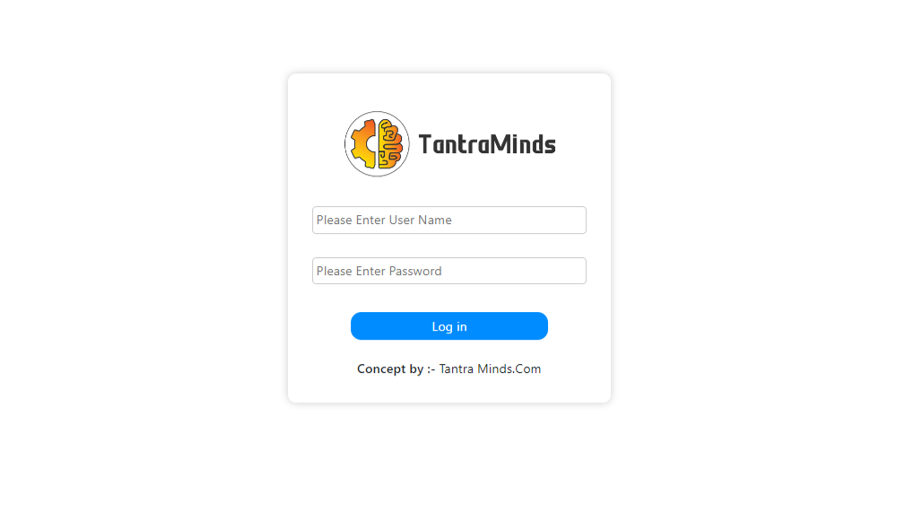 TantraMinds Invoice Management Login 