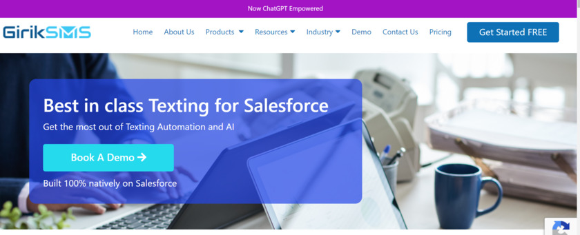 GirikSMS Landing Page