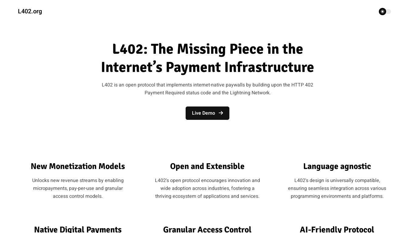 L402.org Landing page