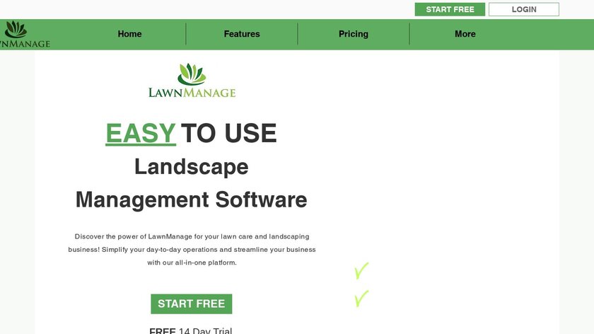 LawnManage Landing Page