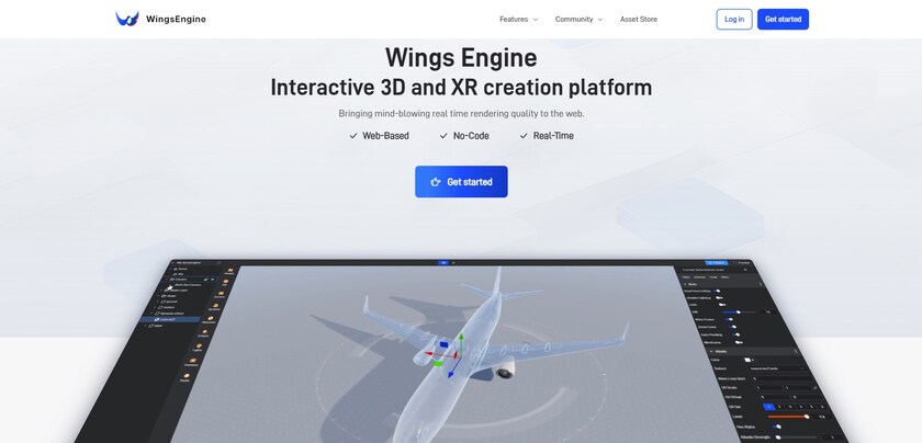 Wings Engine Landing Page