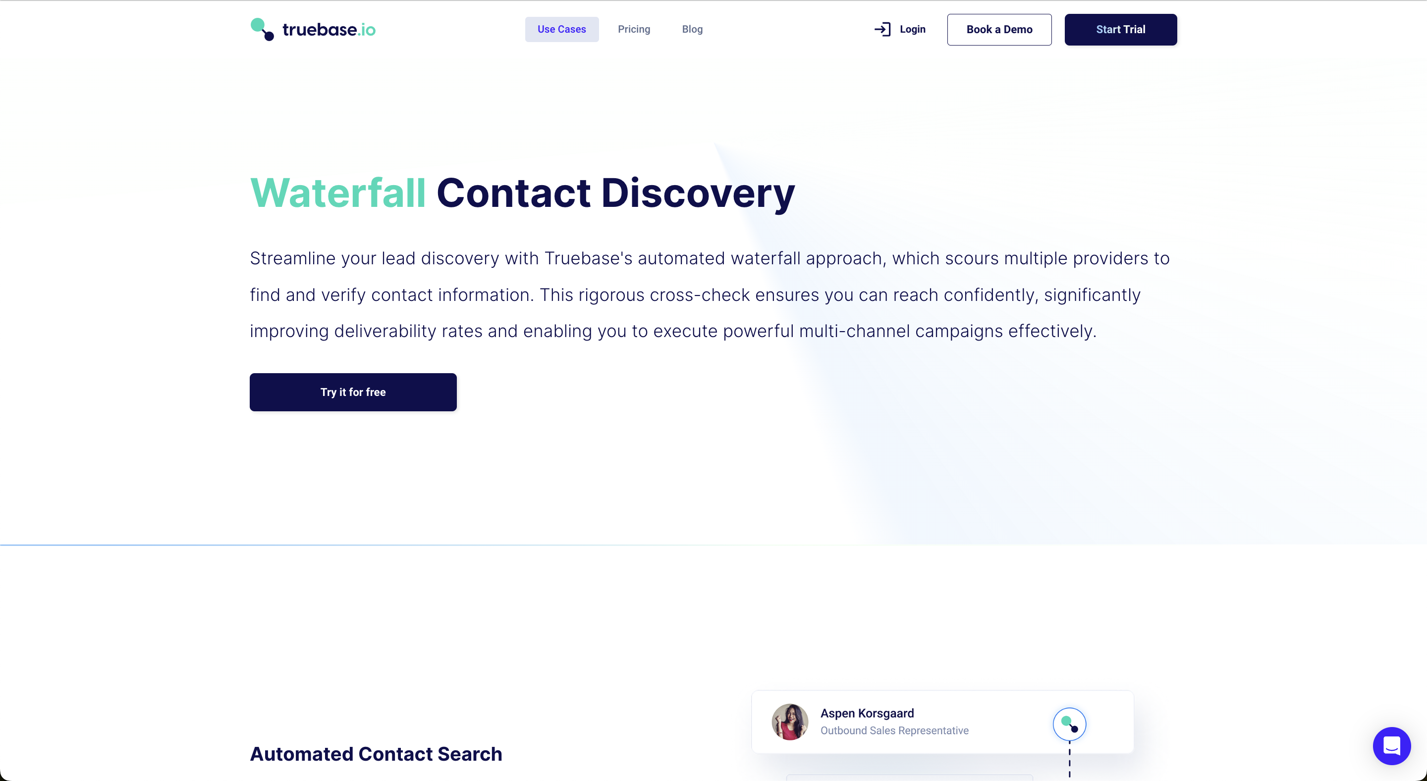Truebase.io Waterfall Enrichment