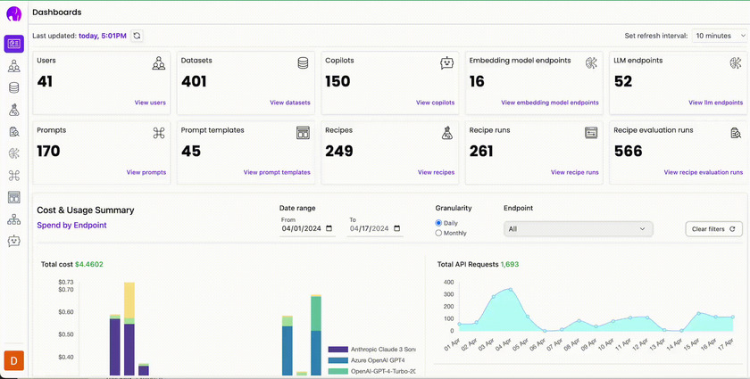 Karini AI Landing Page