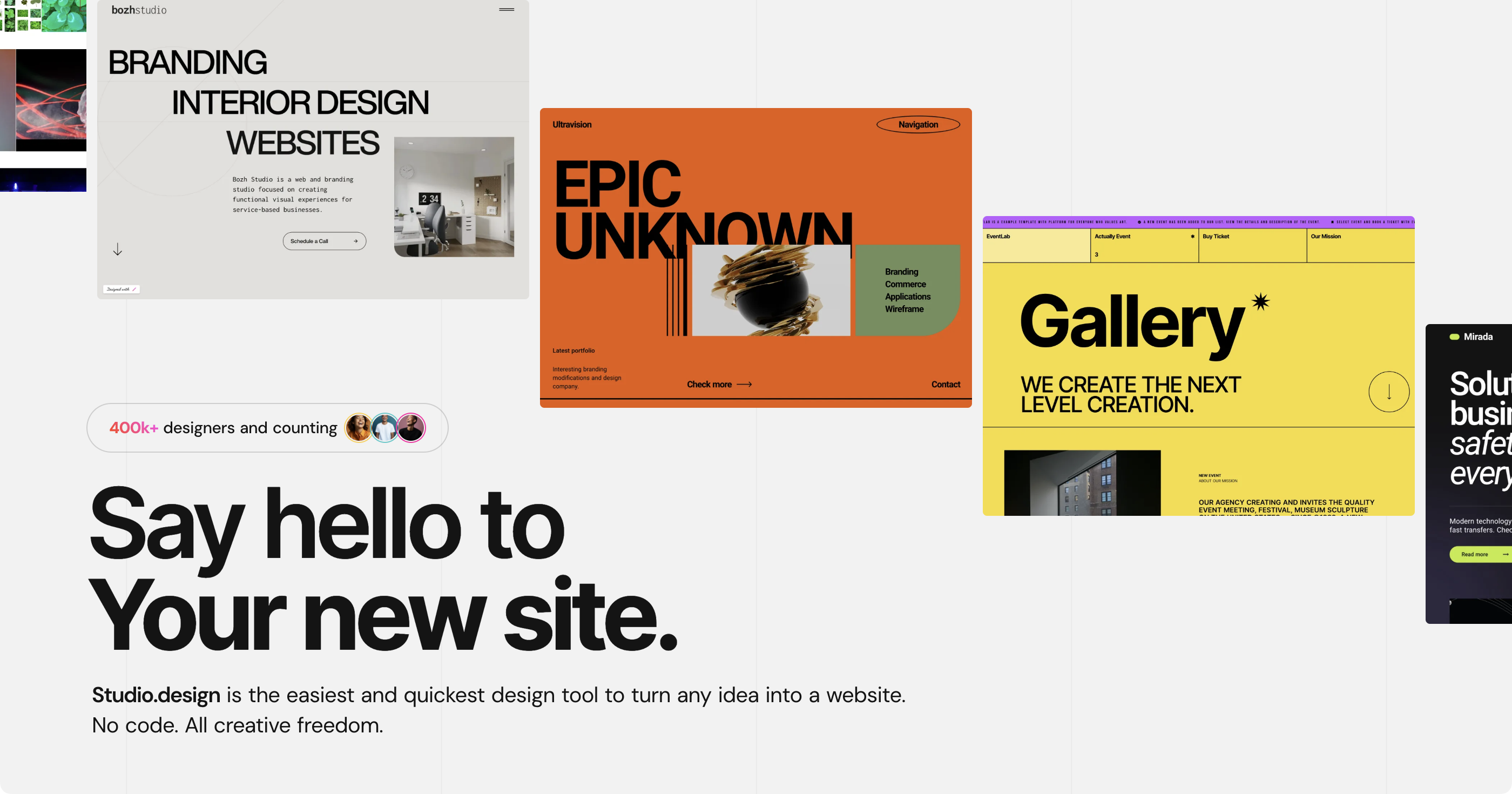 STUDIO Studio.Design Homepage