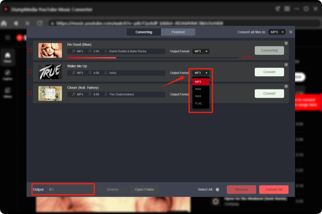 DumpMedia YouTube Music Converter Step-2