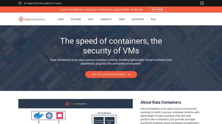 Kata Containers Landing Page