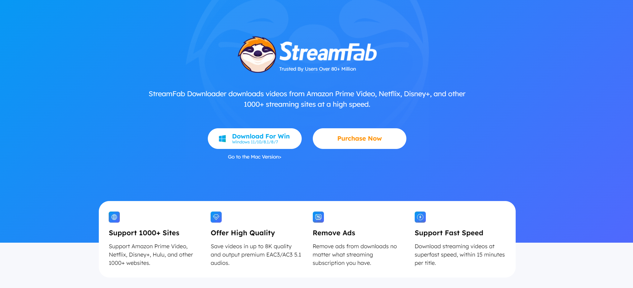 StreamFab All-In-One Landing page