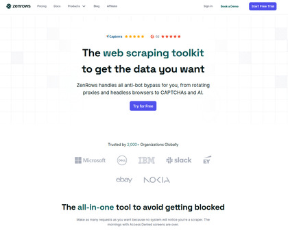 ZenRows screenshot