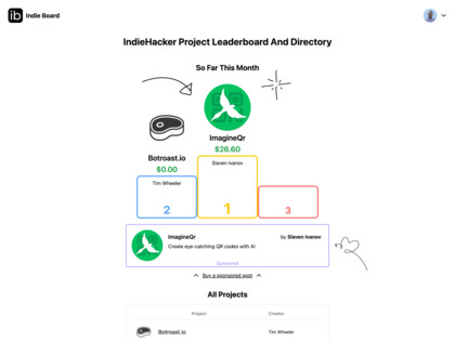 Indie Board App screenshot