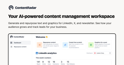 ContentRadar AI screenshot