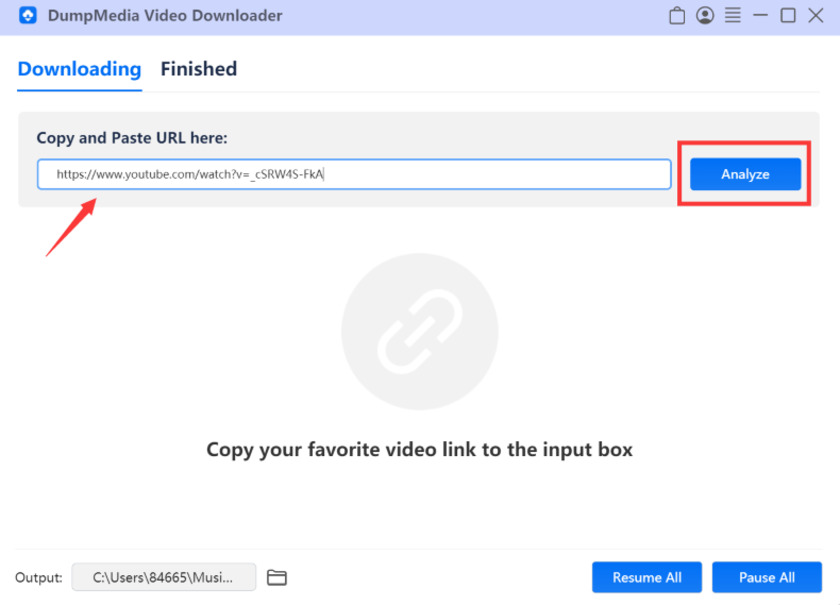 DumpMedia Video Downloader Step-1