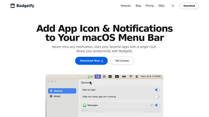 Badgeify App Landing Page