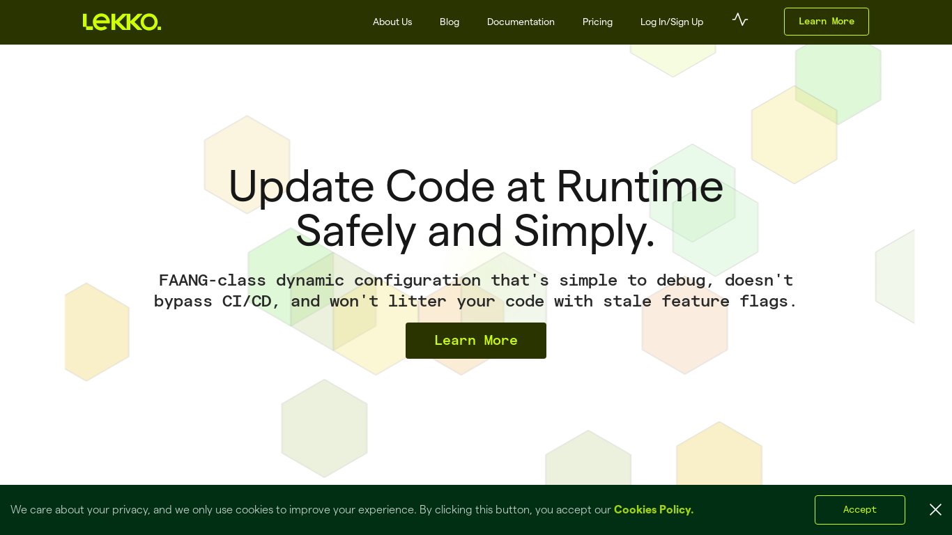 Lekko Landing page