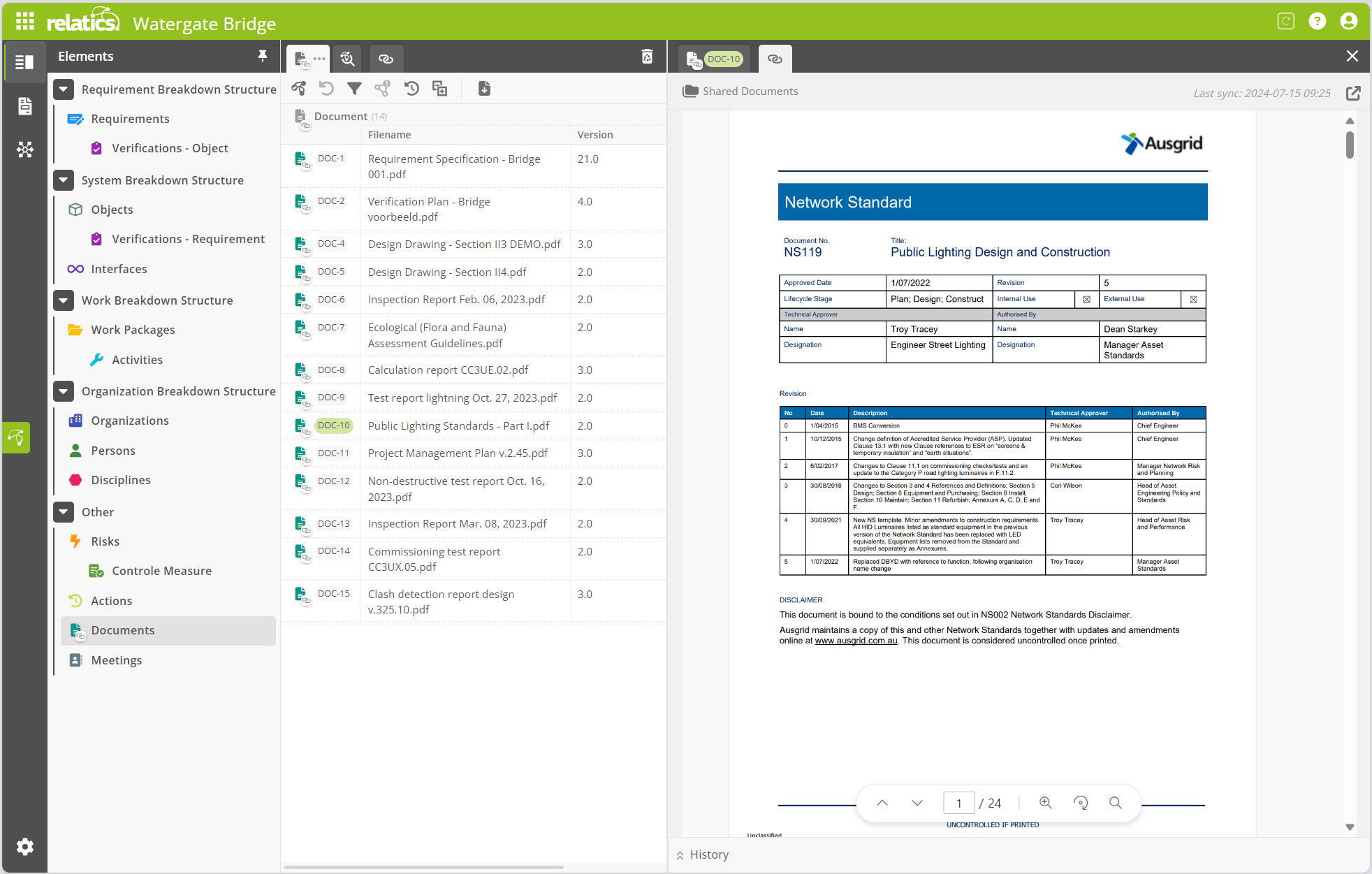 Relatics Integrate 3rd party applications to guarantee insight in the complexity of the project as a whole