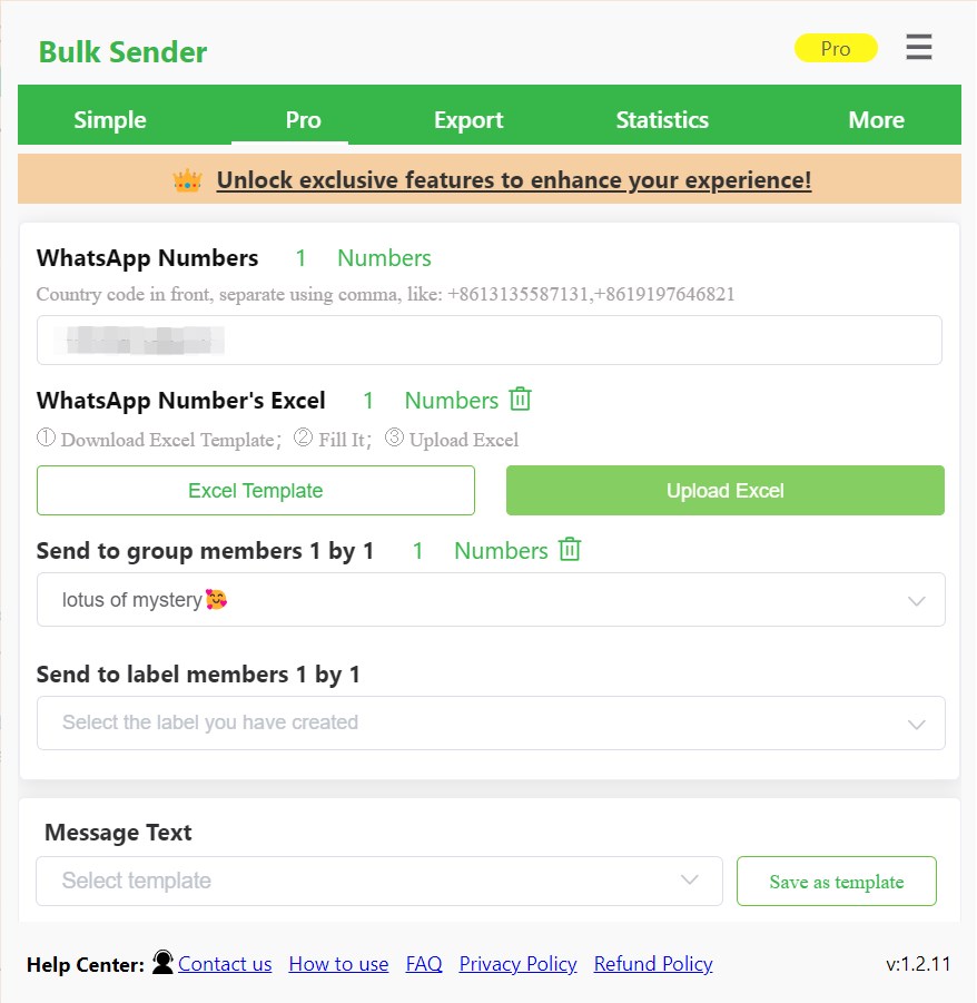 WA Web Sender Pro WhatsApp Sender