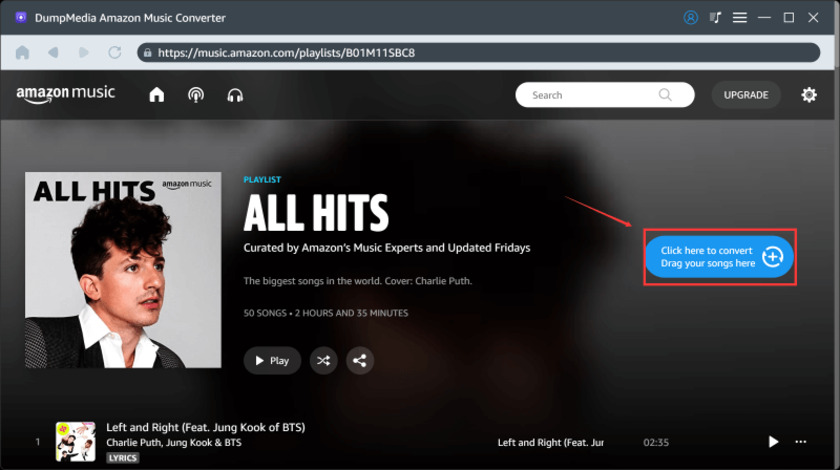 DumpMedia Amazon Music Converter Step-1