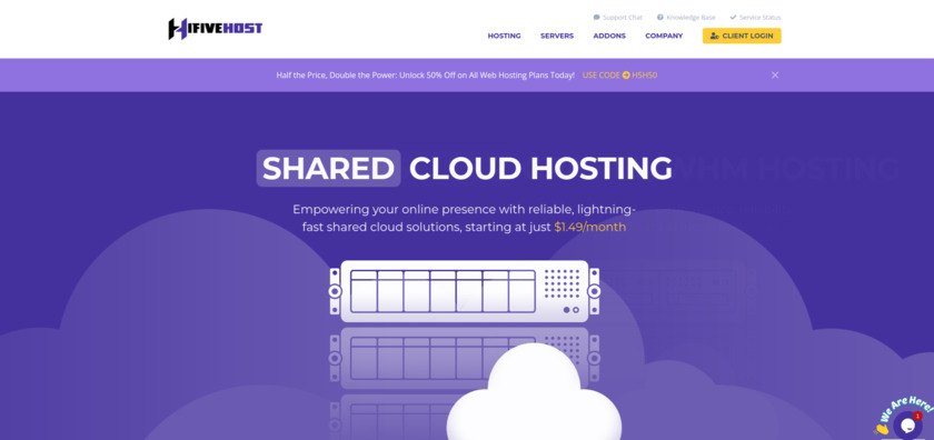 HifiveHost Landing Page