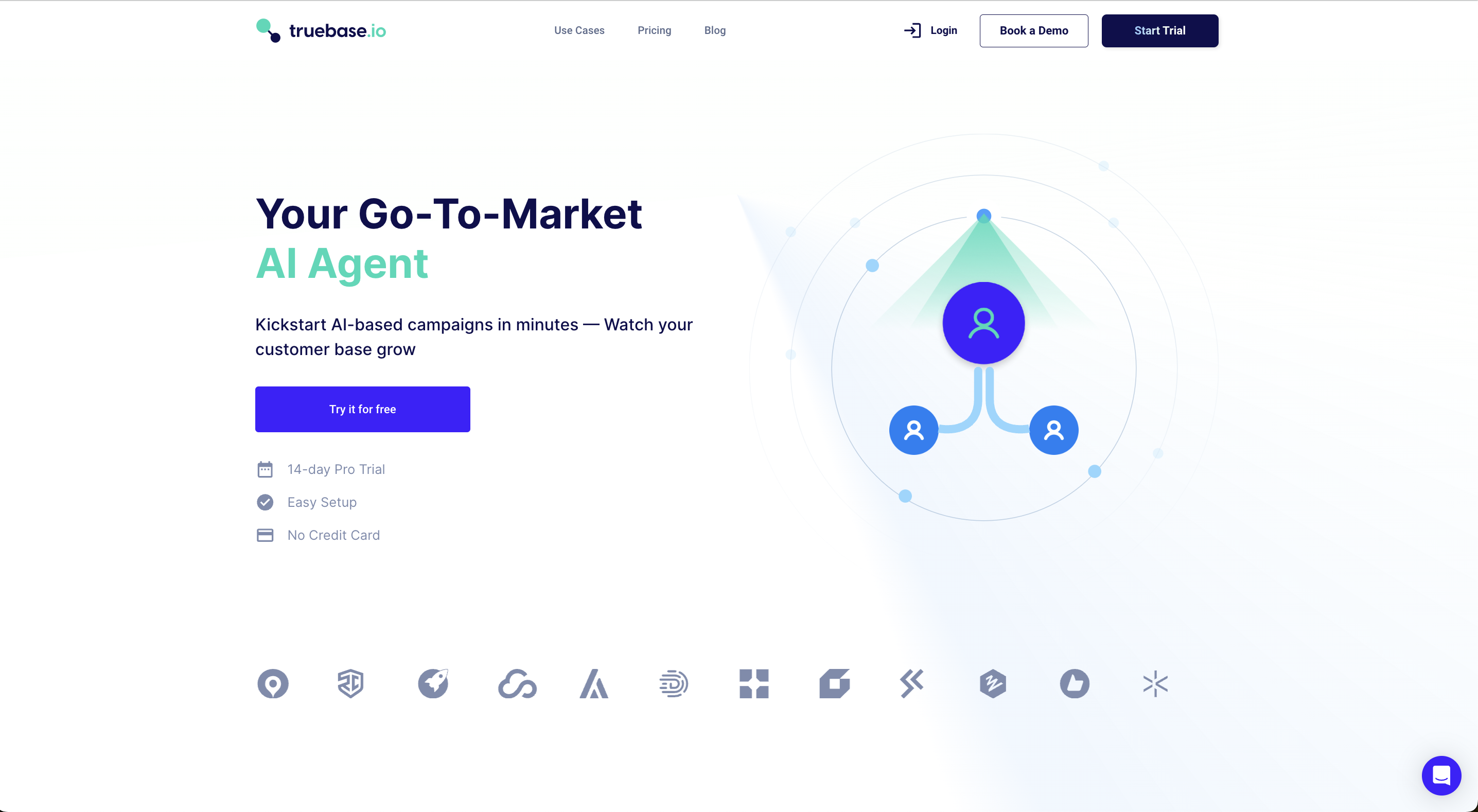 Truebase.io Truebase Website Landing page