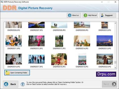 DRPU Digital Pictures Restore Software image