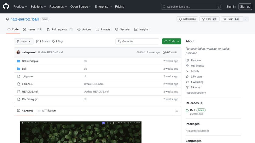 Ball Landing Page