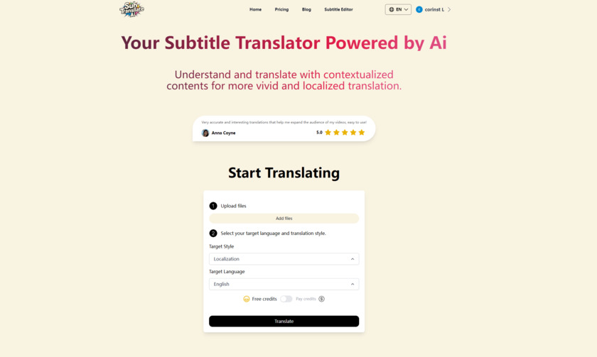 Subtitle Translate AI Sub Translate AI