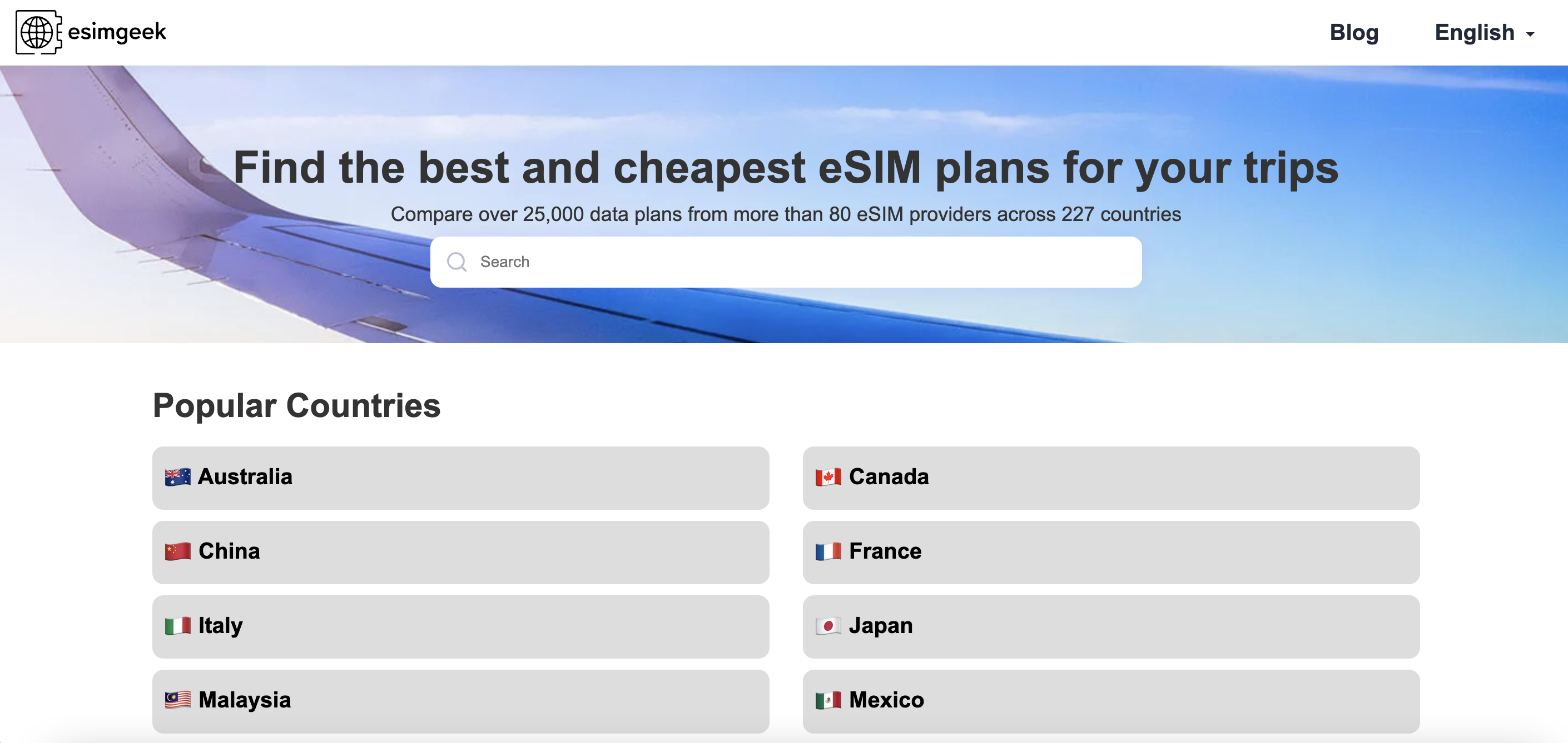 EsimGeek Homepage
