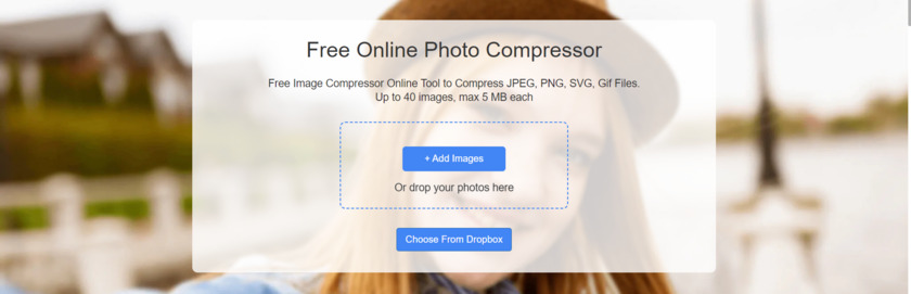 FoneDog Free Online Photo Compressor Landing Page