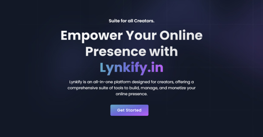 Lynkify Landing Page