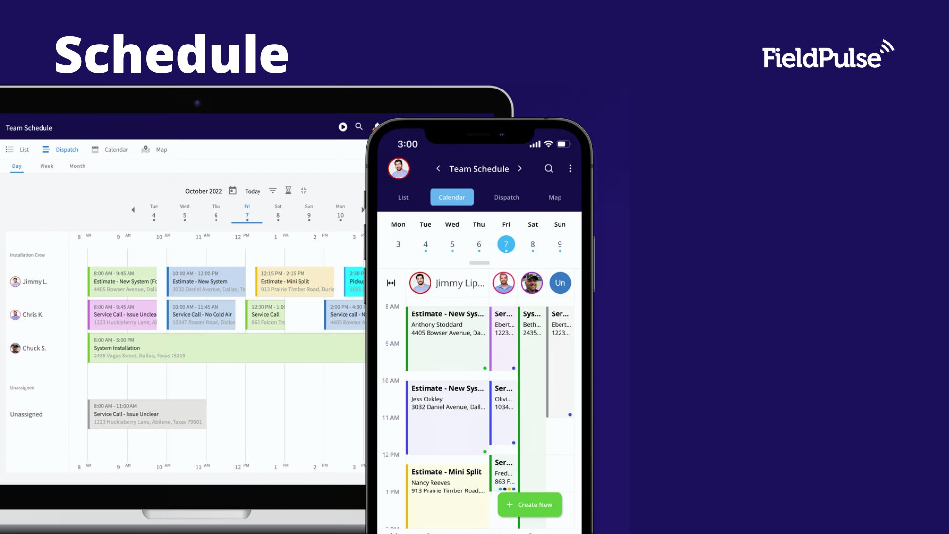 FieldPulse Schedule