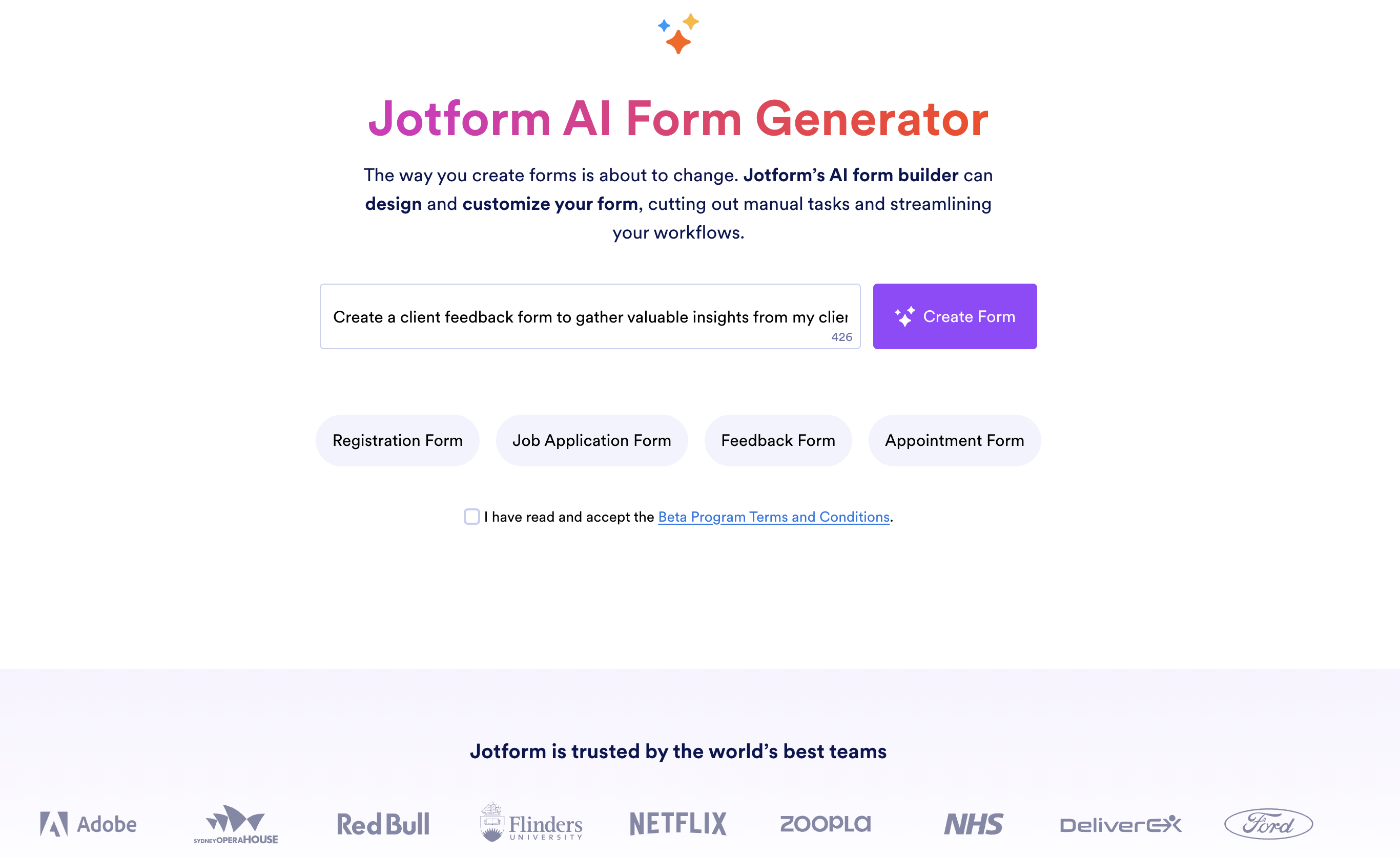 Jotform AI Form Builder Jotform AI Form Builder