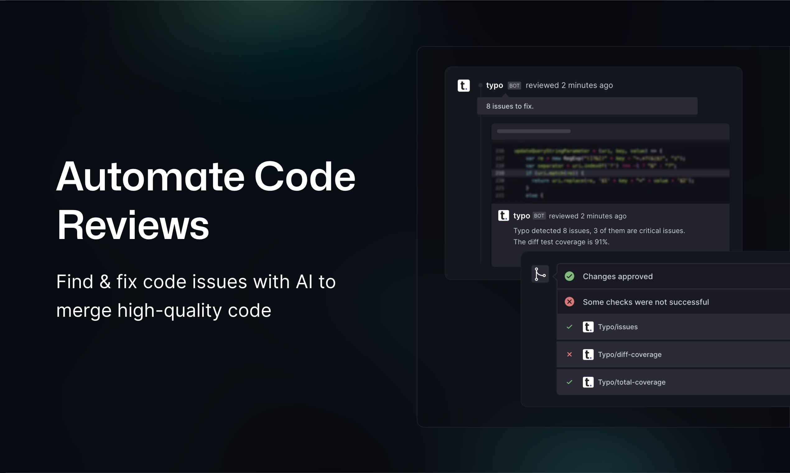 Typo Automate Code Reviews