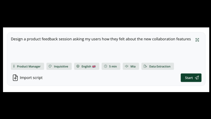 unSurvey AI Landing Page