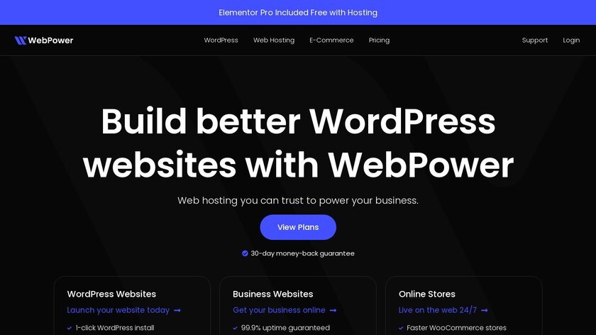 WebPower Landing Page