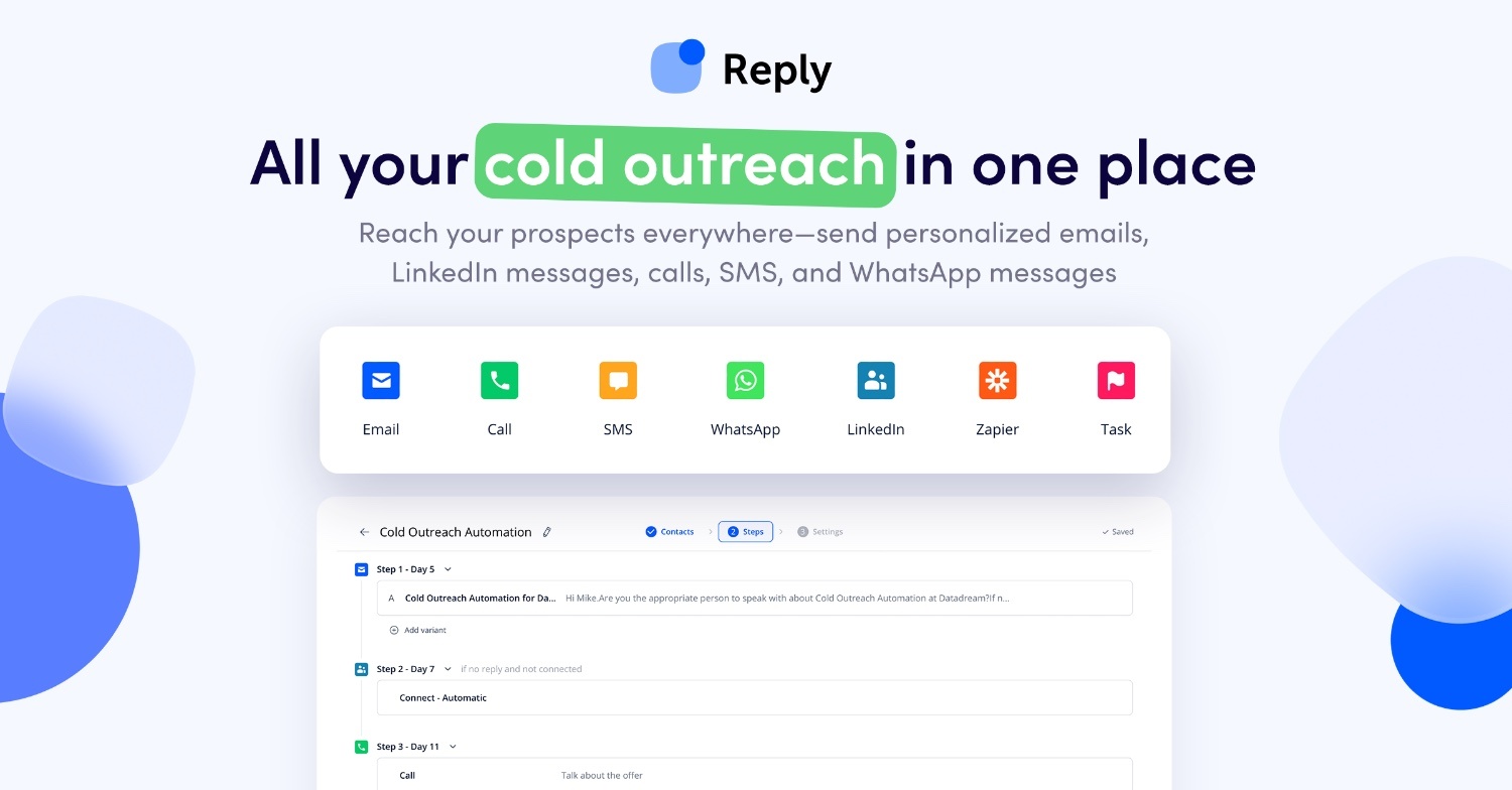 Reply.io Multichannel outreach