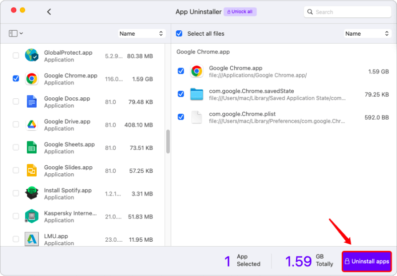 FoneDog App Uninstaller uninstall apps