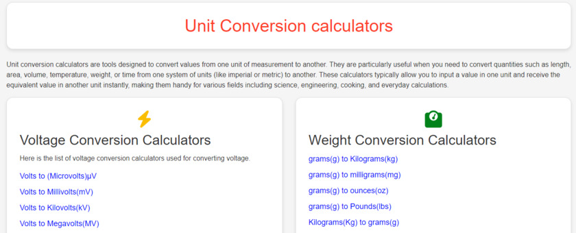 Yconvert Unit Conversion Window